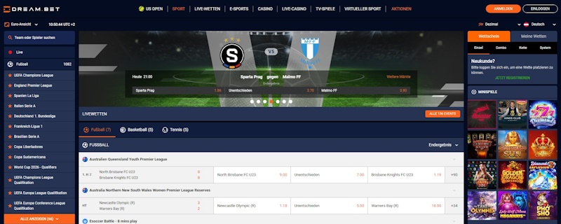 Dreambet Sportwetten Schweiz